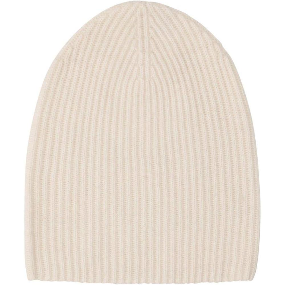 image:imageNAADAM UnisexAdult Signature Cashmere Ribbed BeanieWhite
