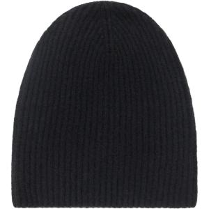 NAADAM Unisex-Adult Signature Cashmere Ribbed Beanie(Black)