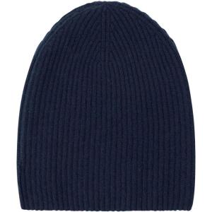 NAADAM Unisex-Adult Signature Cashmere Ribbed Beanie(Blue Denim)